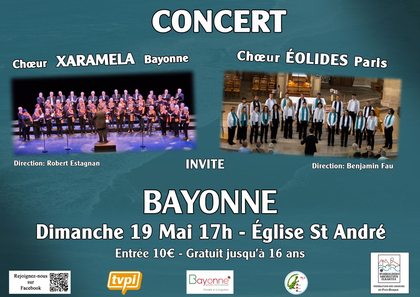 Chœur Xaramela de Bayonne - chœur Eolides de Paris