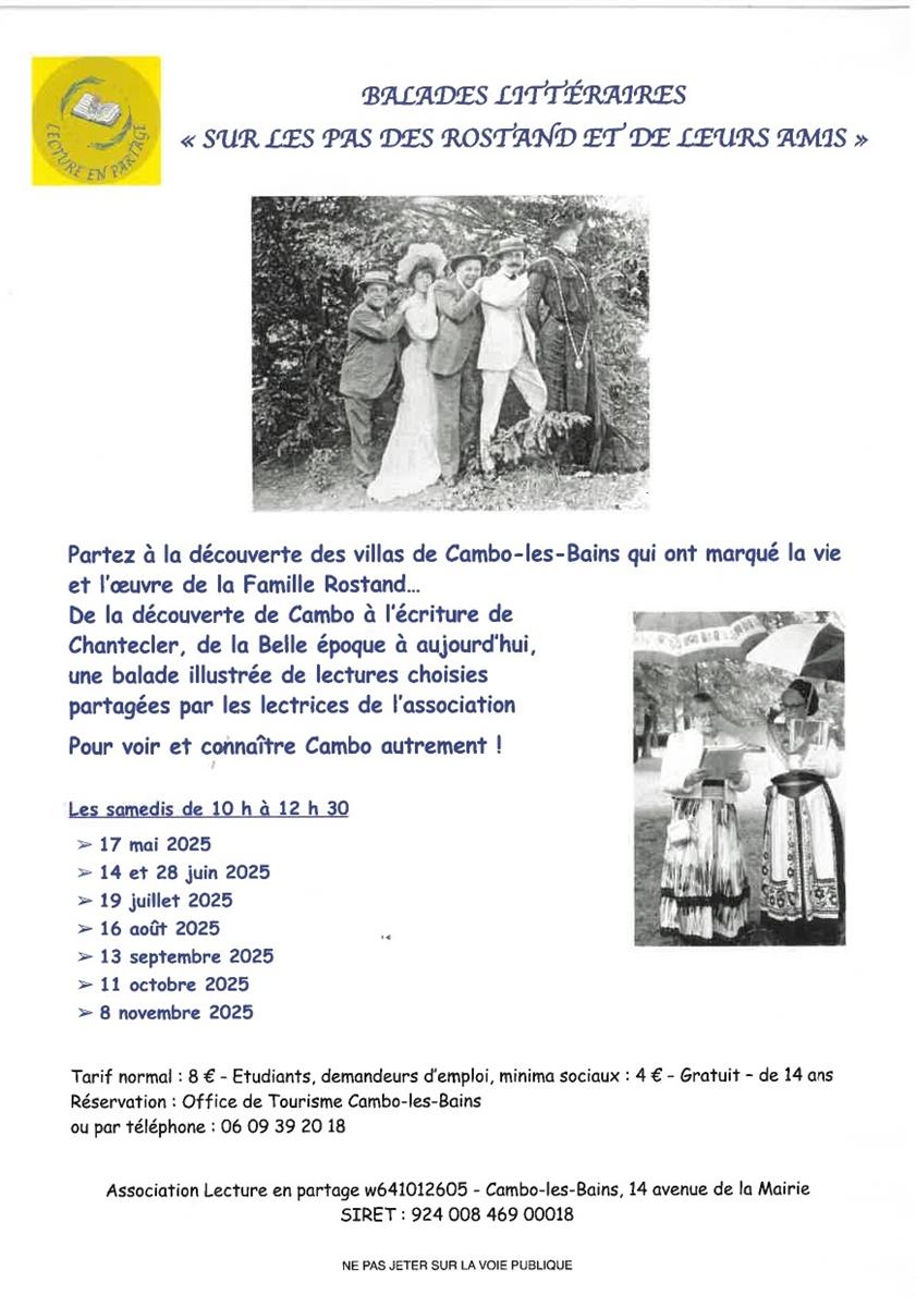 Balades Littéraires "Sur les pas de Rostand et ...