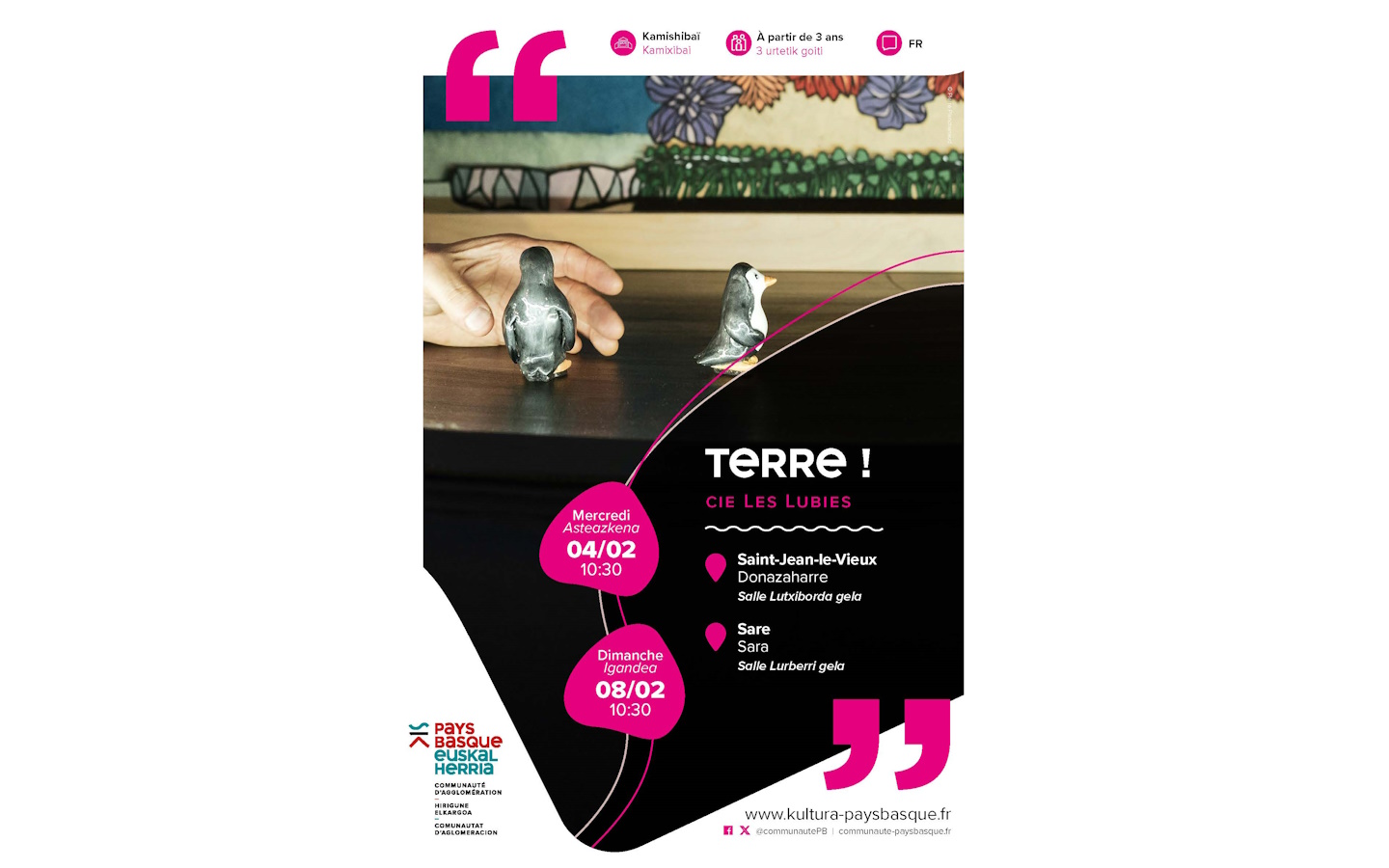 Spectacle : Terre ! Par la compagnie Les Lubies