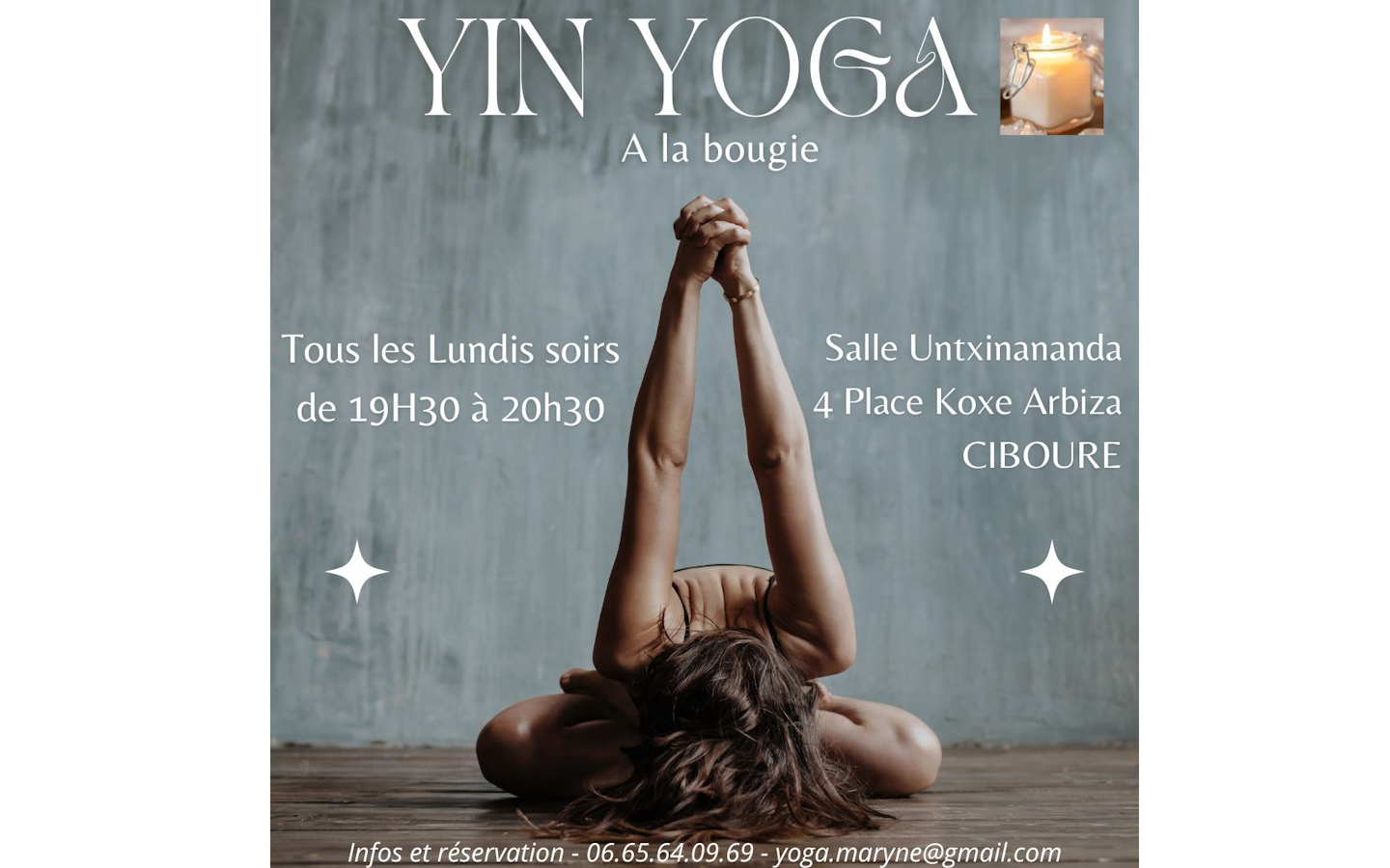 Yin Yoga à la bougie