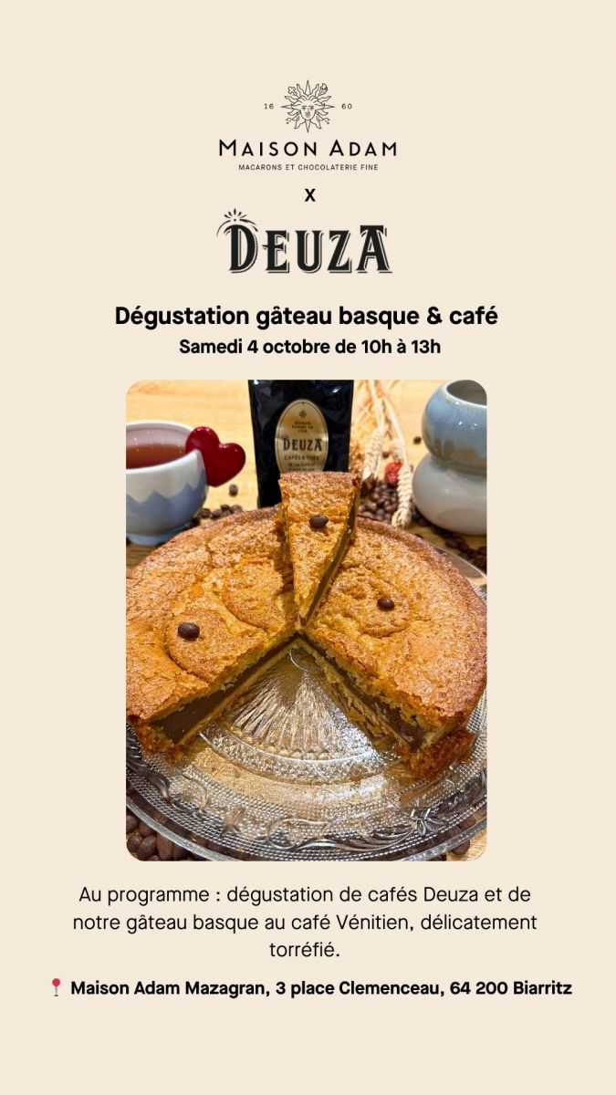 Maison Adam Biarritz : dégustation gâteau basq ...