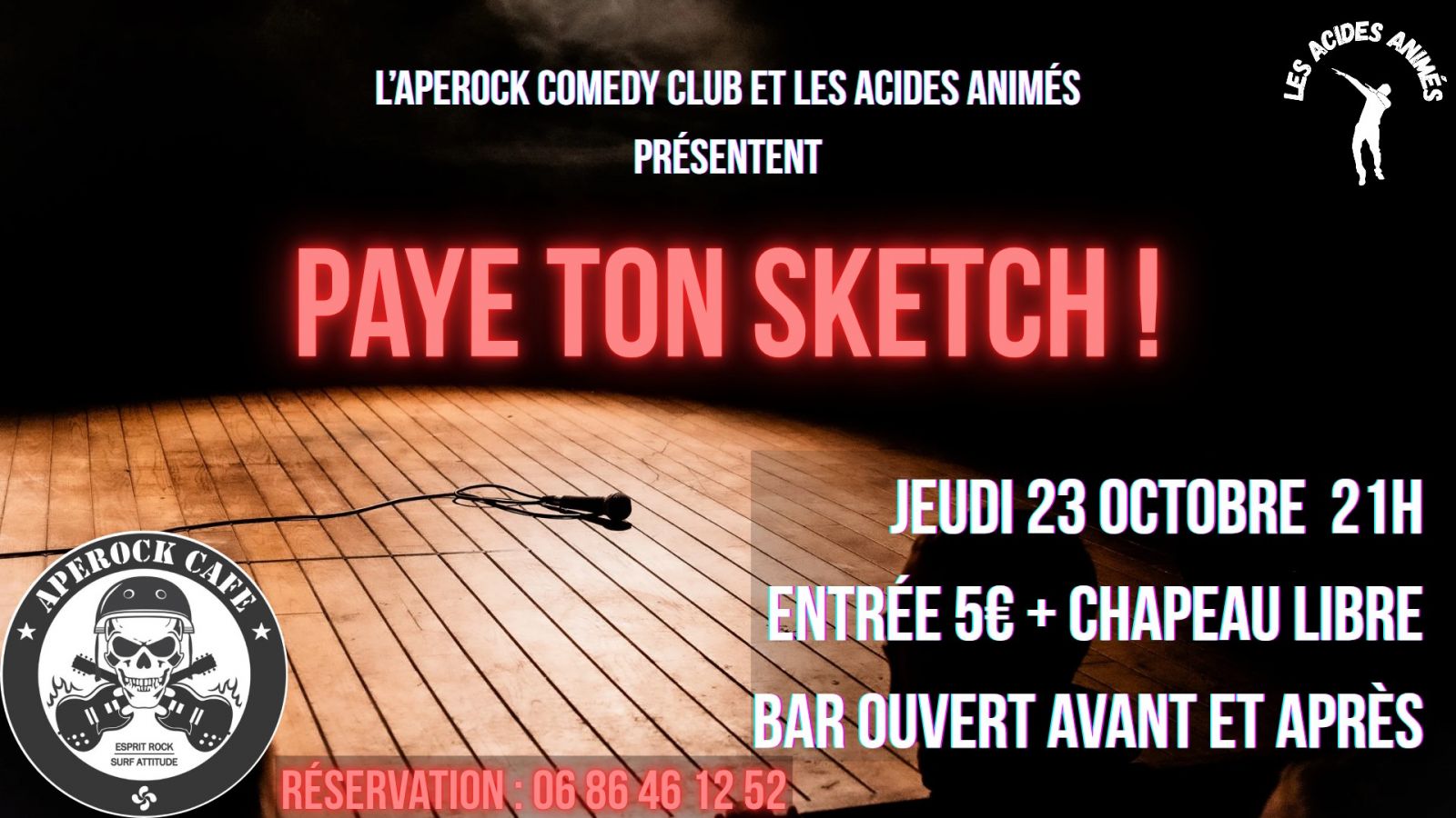 🎤 COMEDIE CLUB - Paye Ton Sketch - APEROCK CAF ...