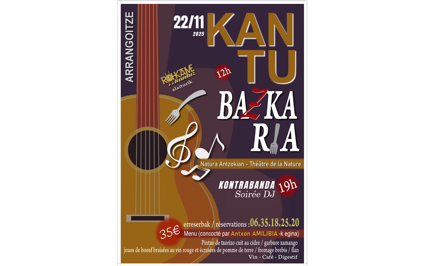 Kantu Bazkaria : déjeuner chanté