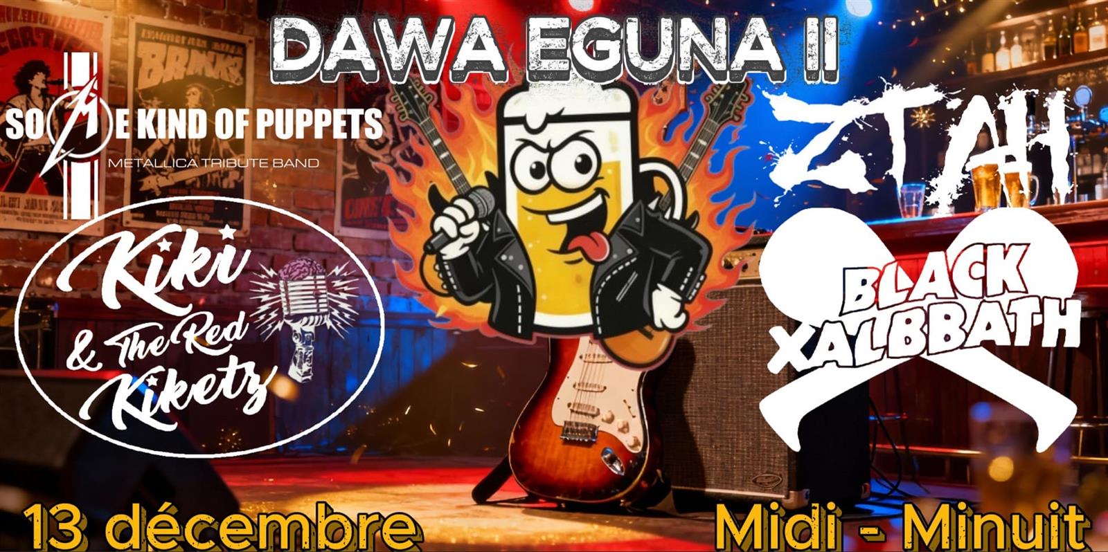 Journée concerts "Dawa Eguna" chez H2Bière