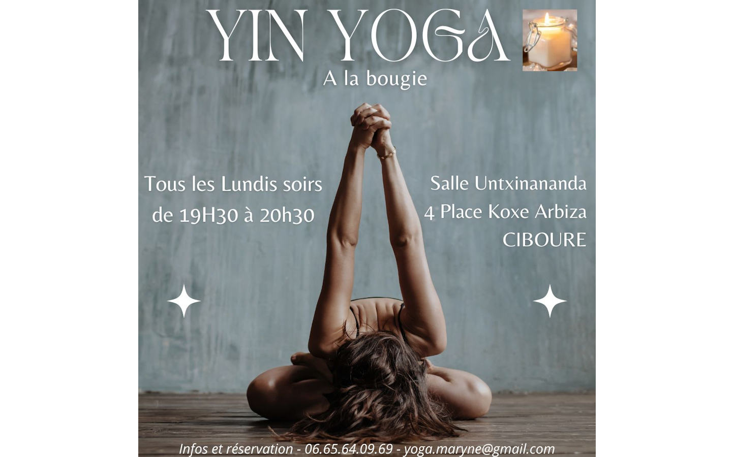 Yin Yoga à la bougie