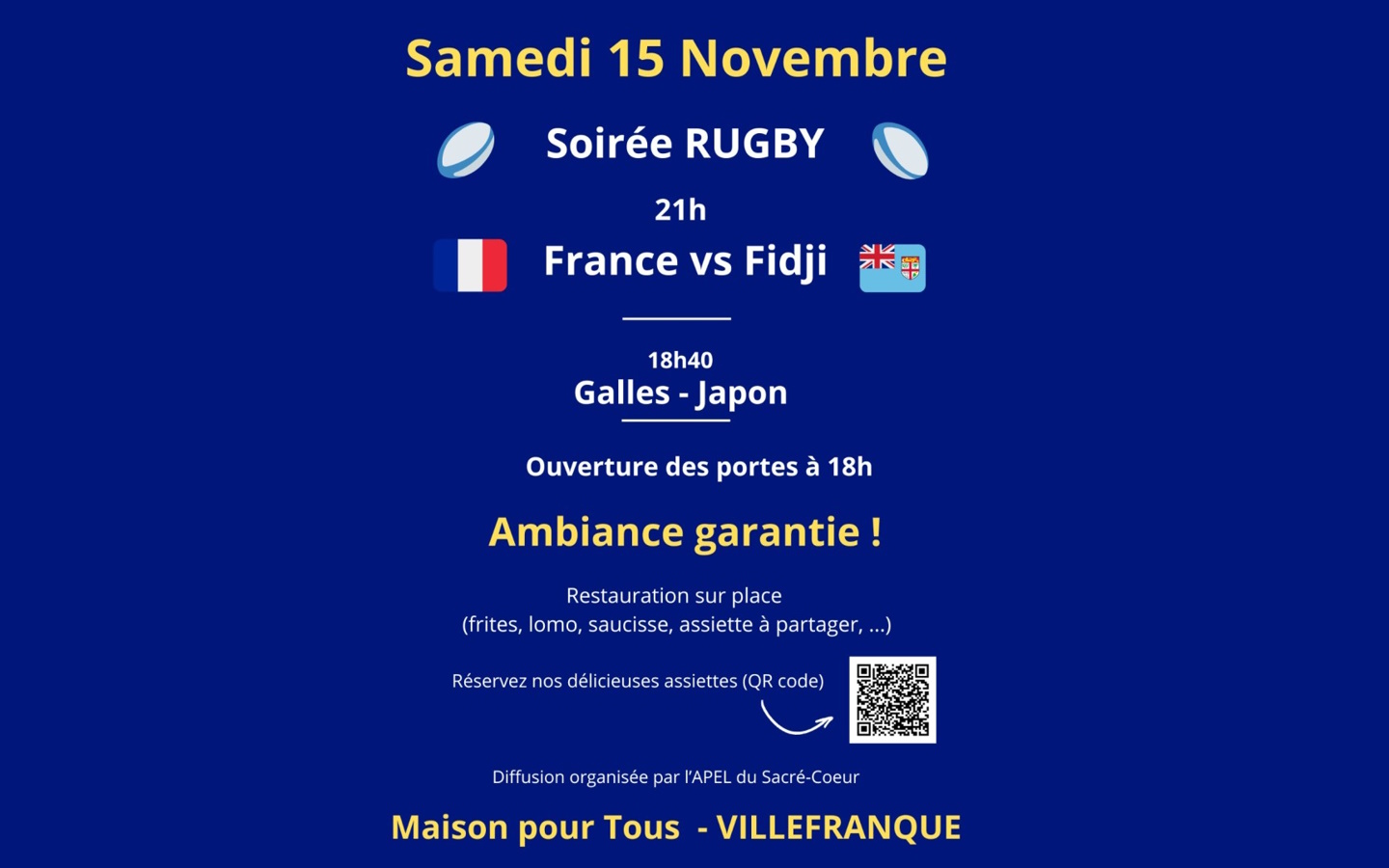 Soirée rugby