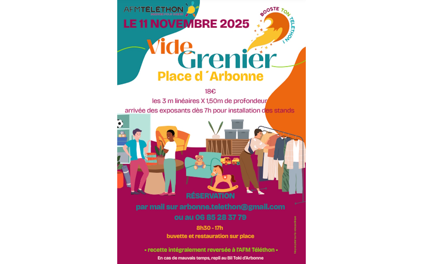 Téléthon : vide-greniers