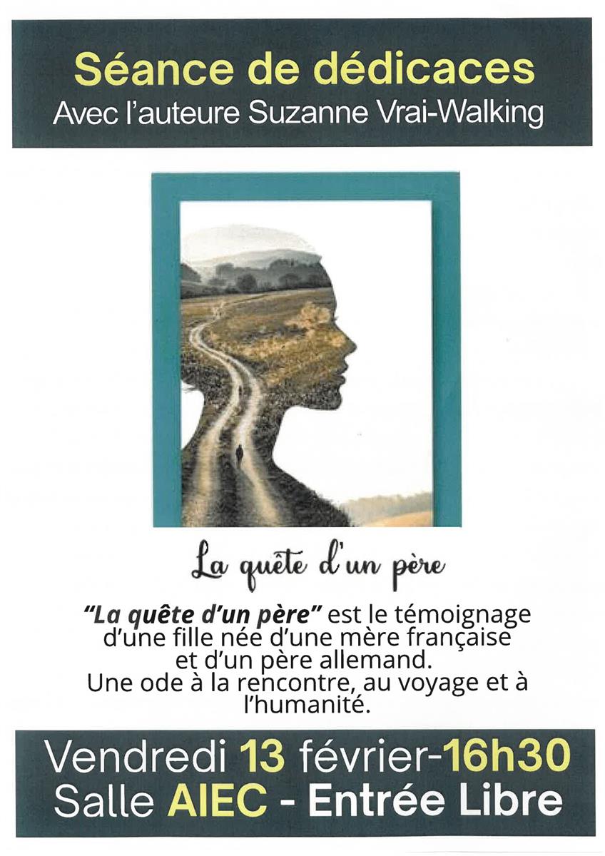 Séance de dédicaces "La quête d'un père" de Su ...