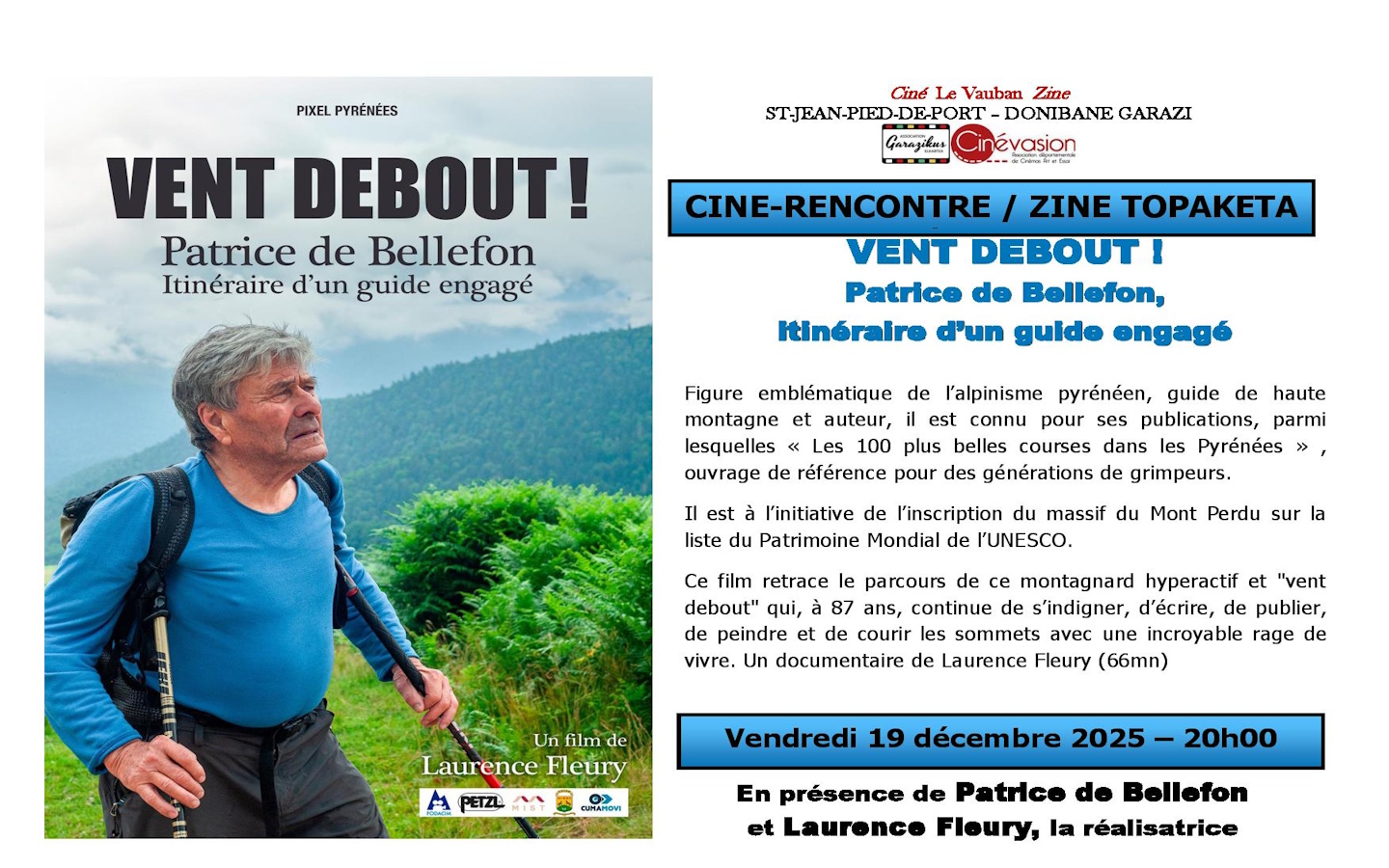 Ciné rencontre : Vent debout ! En présence de  ...