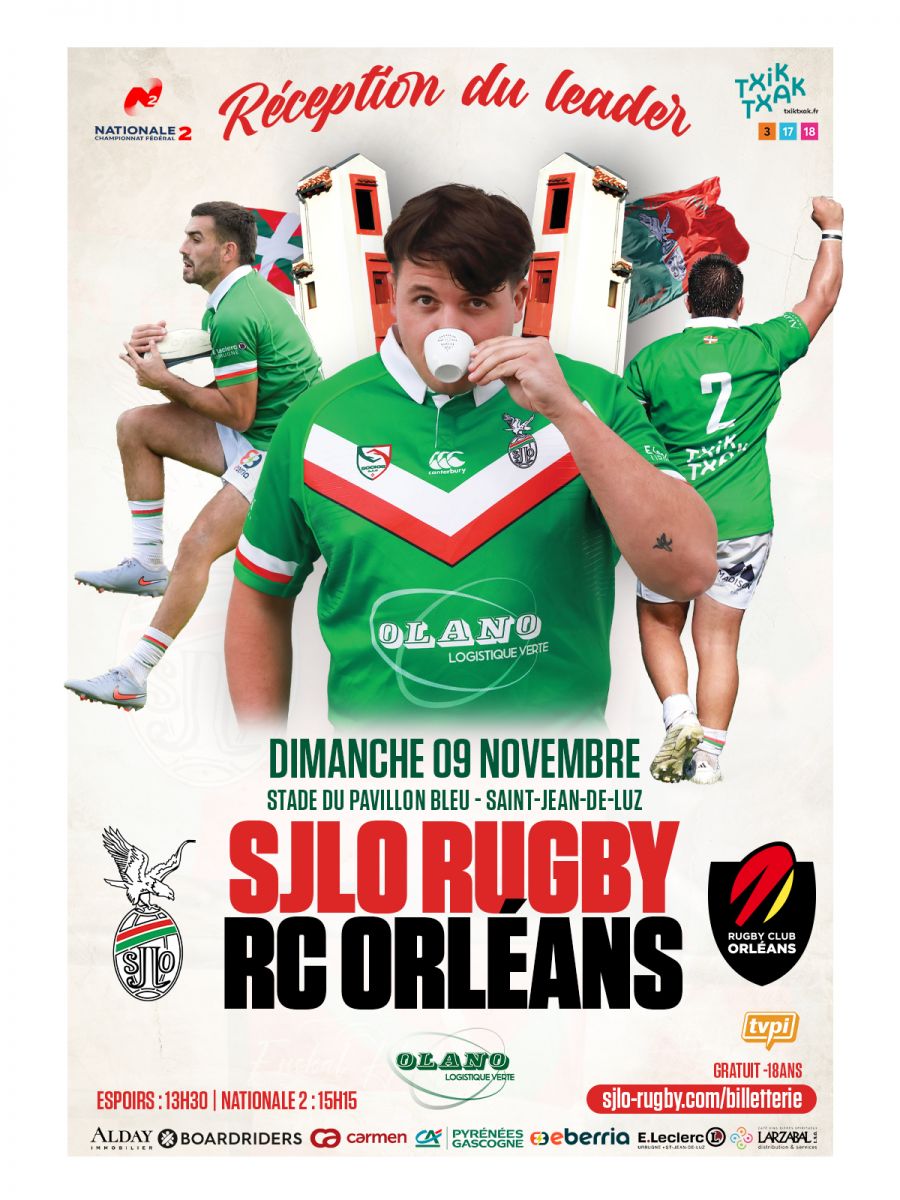 RUGBY : SJLO - RC Orléans (leader)