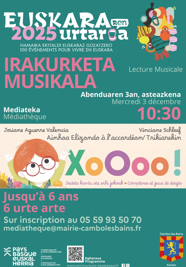 Lecture Musicale : "Xoooo" en basque