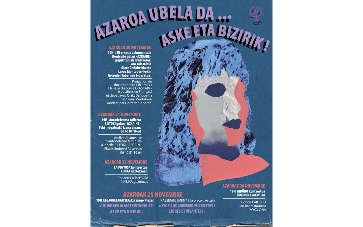 Novembre violet... libres et vivantes !