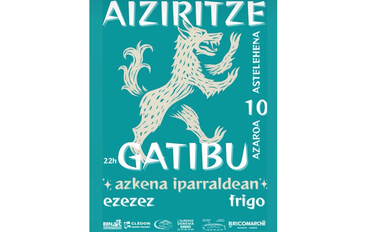 Concerts : Gatibu + Ezezez + Frigo