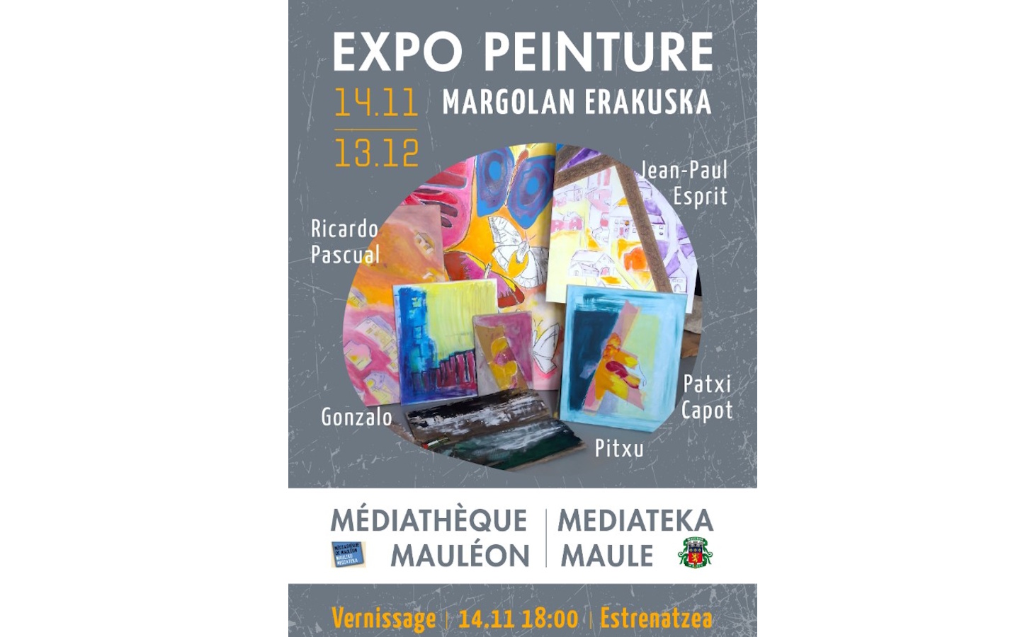 Vernissage de l'exposition de peintures