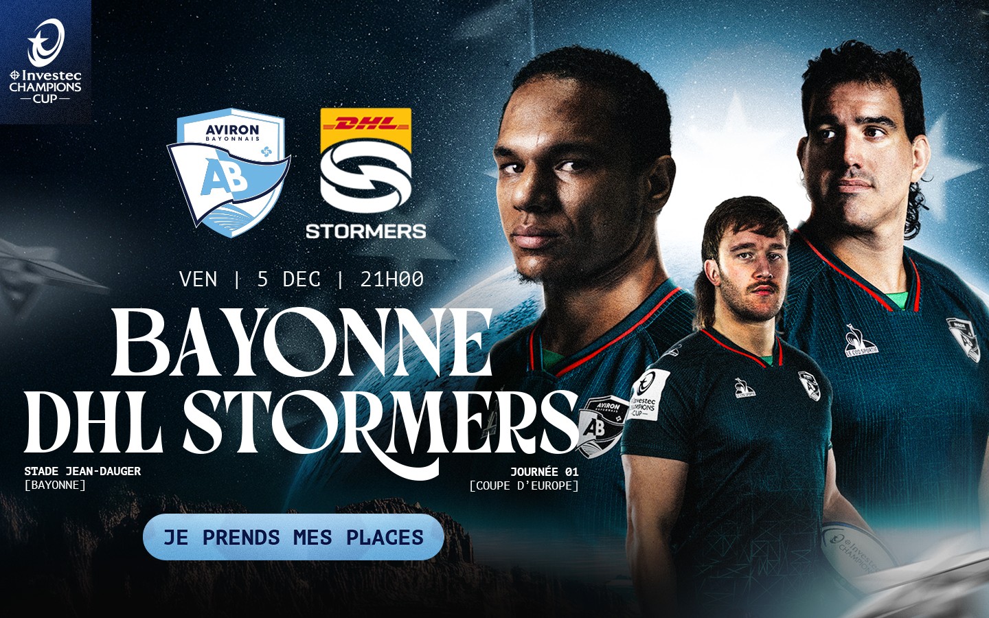 Investec Champions Cup : Aviron Bayonnais VS D ...