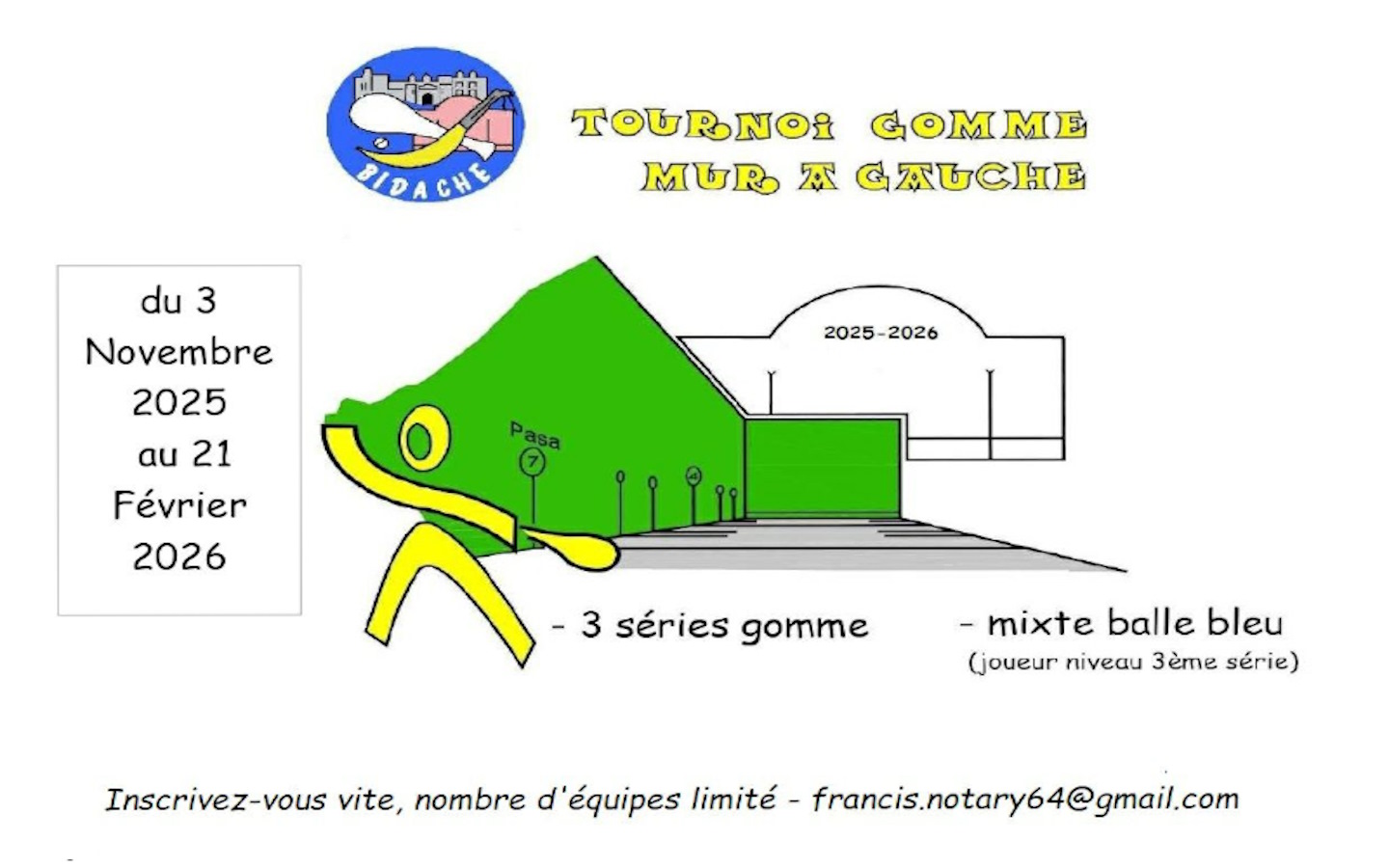 Pelote basque - tournoi de gomme