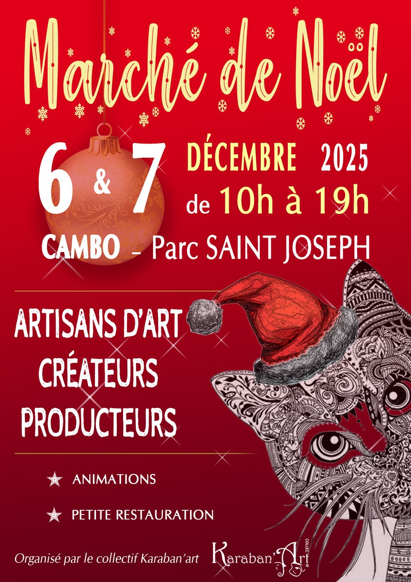 MARCHE de noël de Cambo les bains.