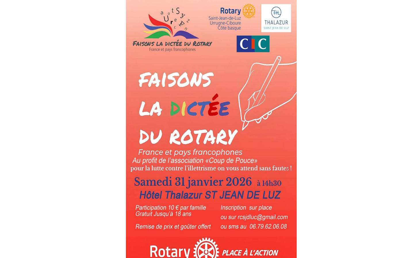 La dictée nationale du Rotary
