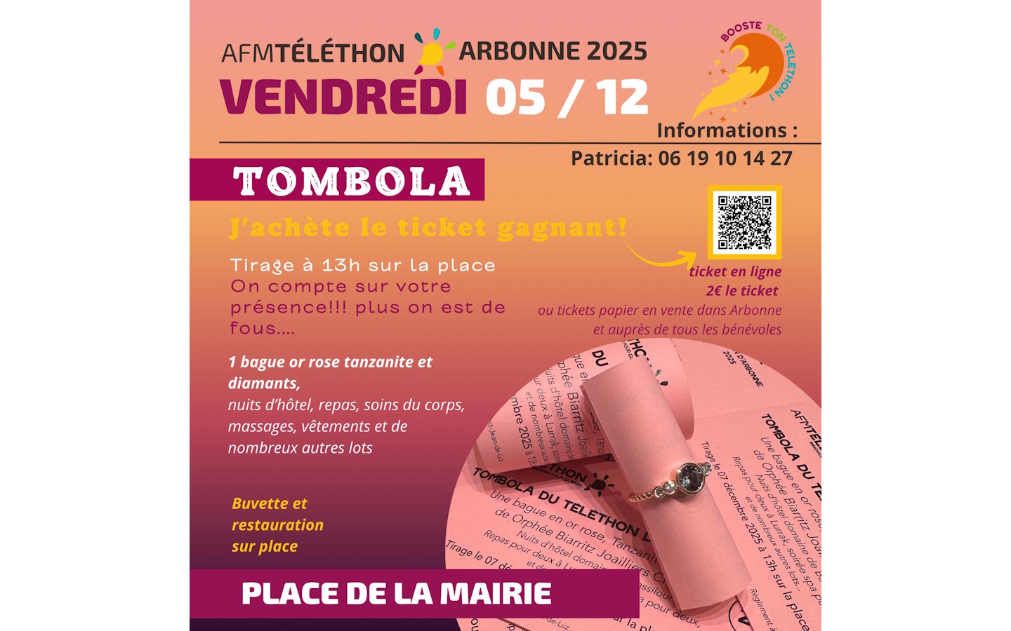 Téléthon : Tombola