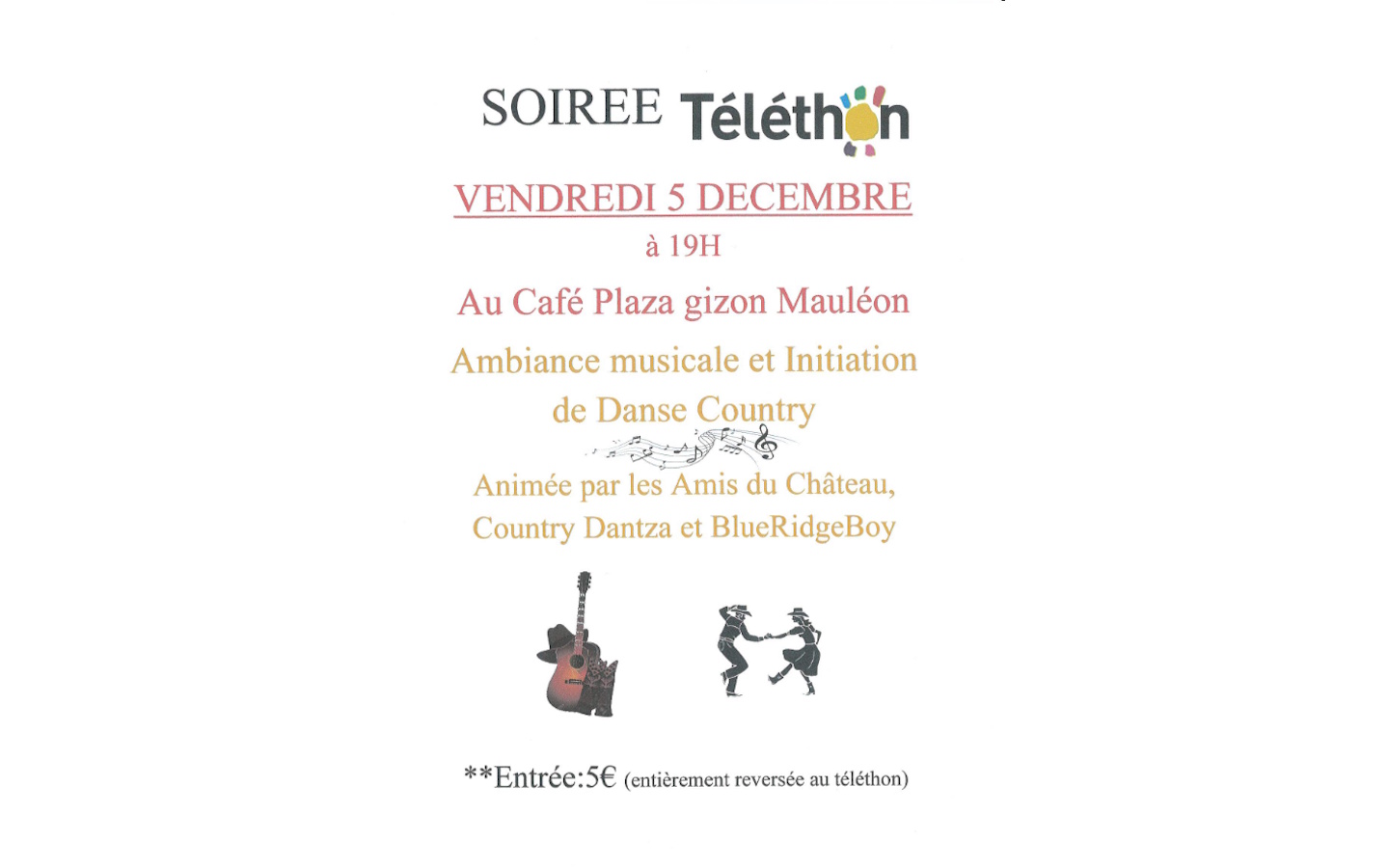 Téléthon : soirée country