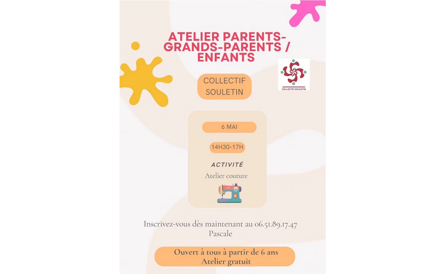 Atelier grands-parents-parents-enfants