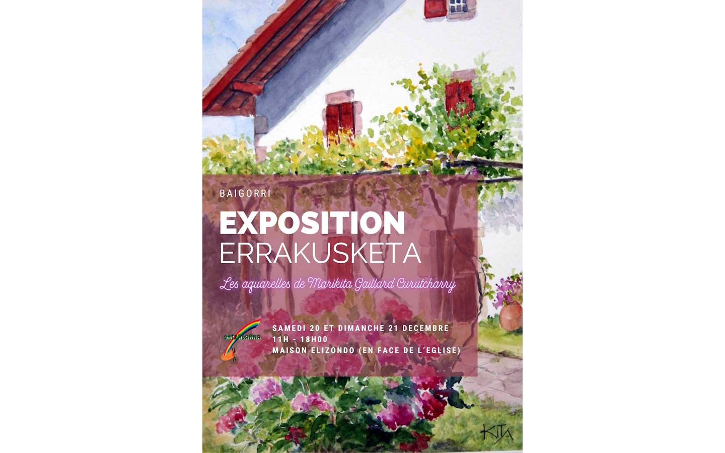 Exposition : les aquarelles de Marikita Gailla ...