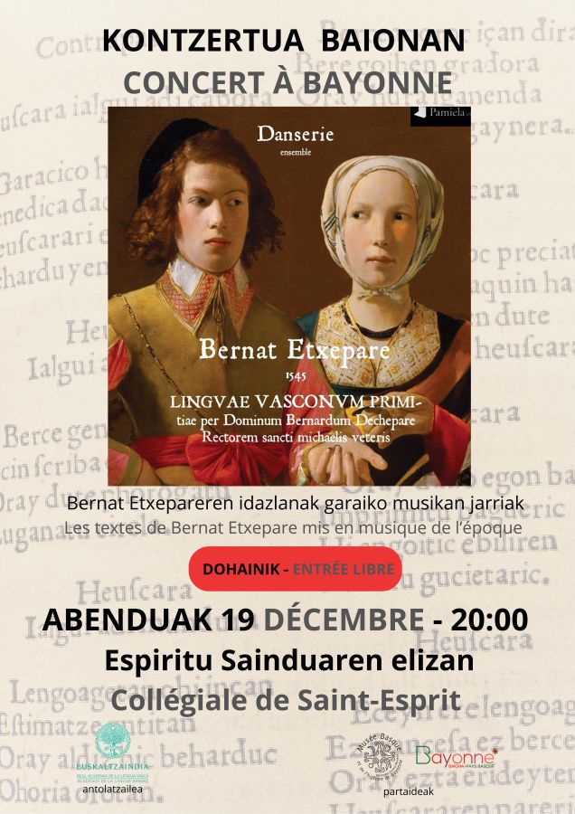 Bernat Etxepare 1545 Linguae Vasconum primitiae