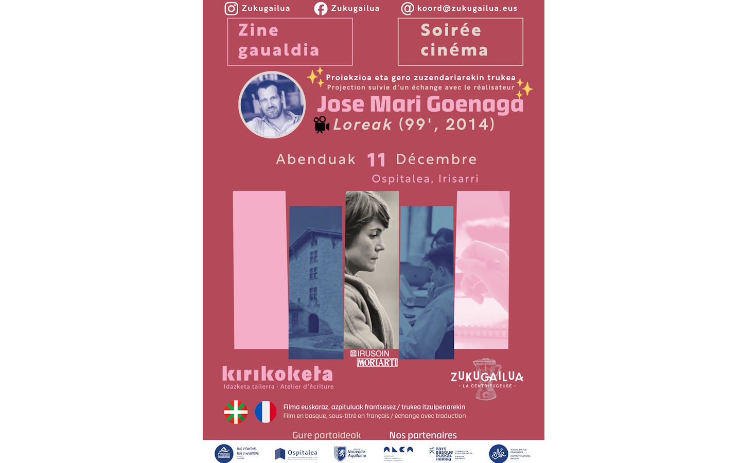 Kirikoketa : "Loreak" soirée ciné-rencontre av ...