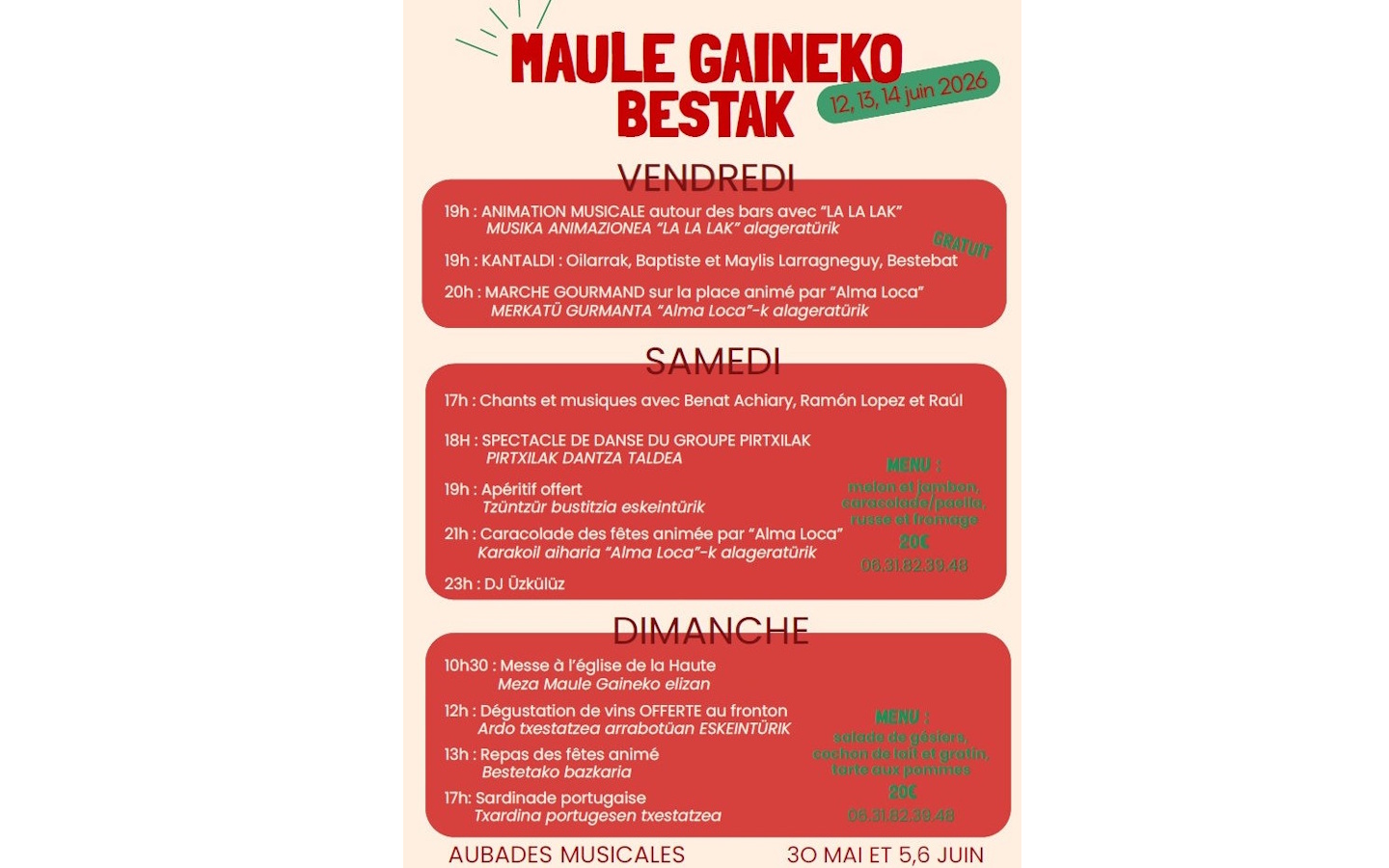 Fêtes locales : Haute-Ville de Mauléon
