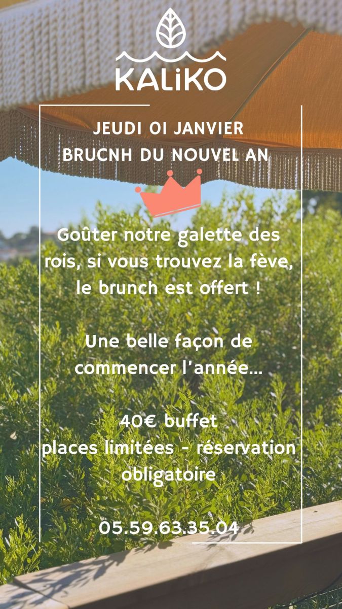KALIKO°BRUNCH DU PREMIER DE L'AN