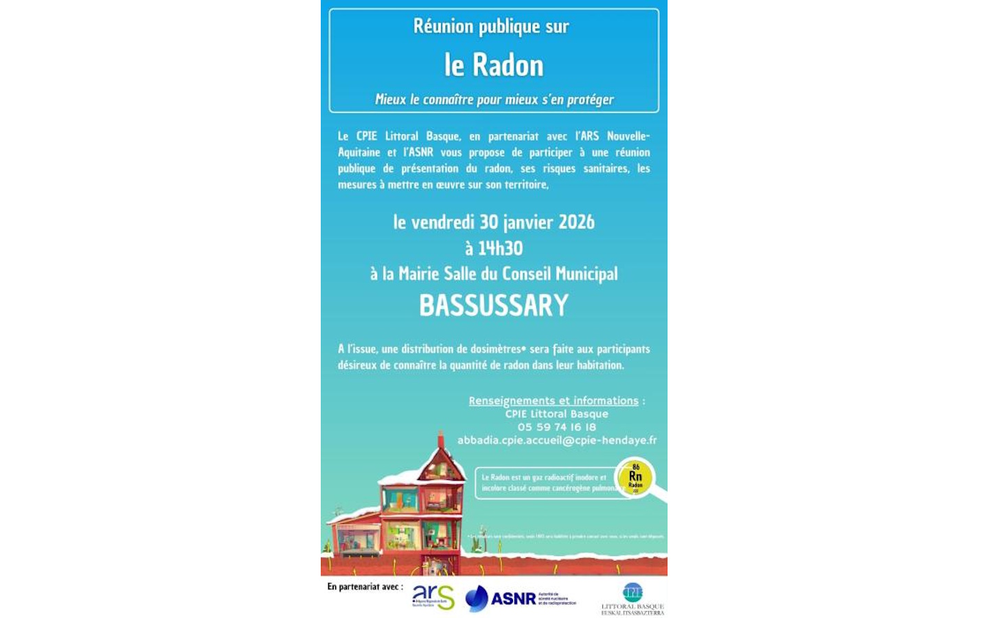 Réunion publique sur le radon