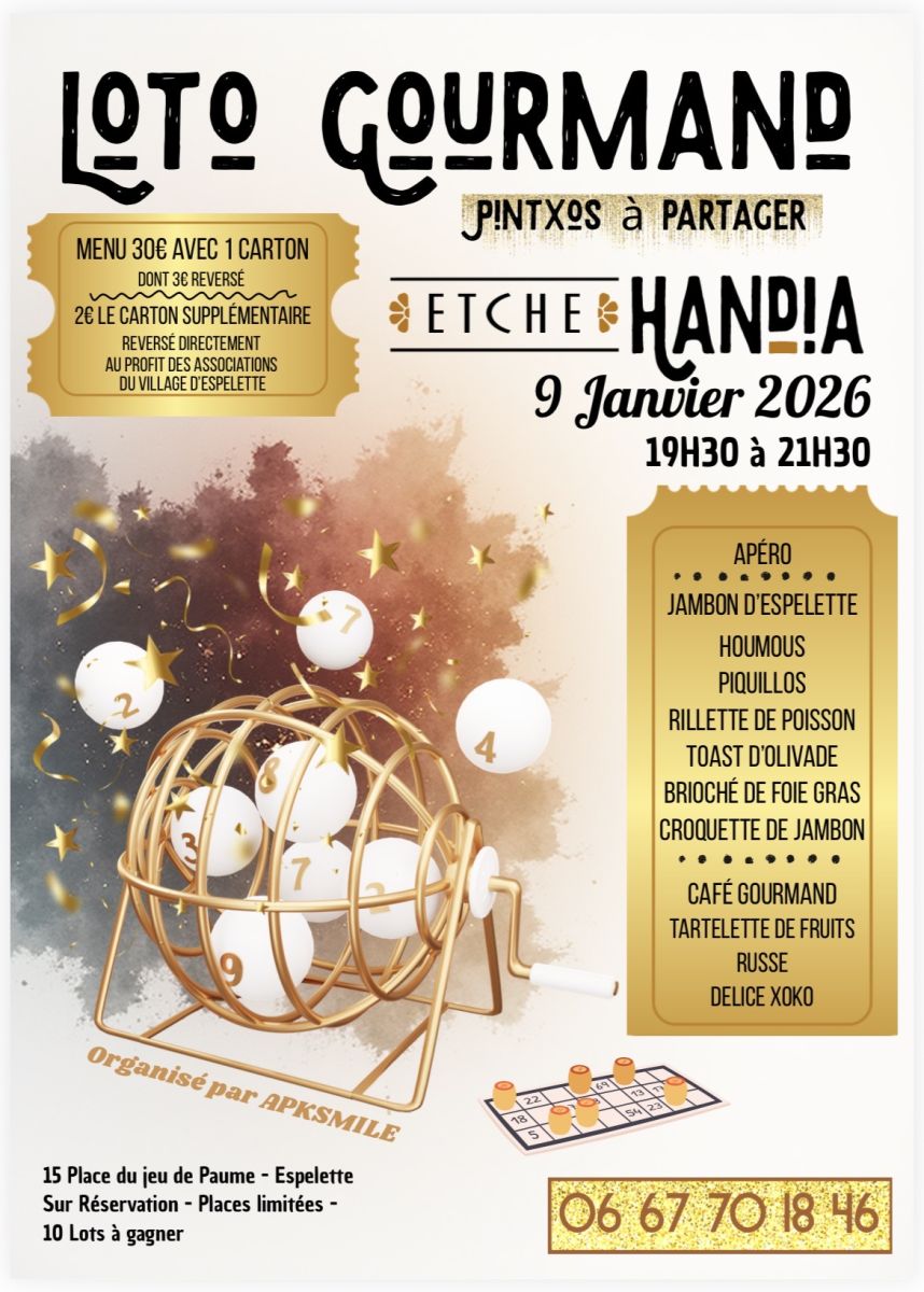 Loto & pintxos à partager