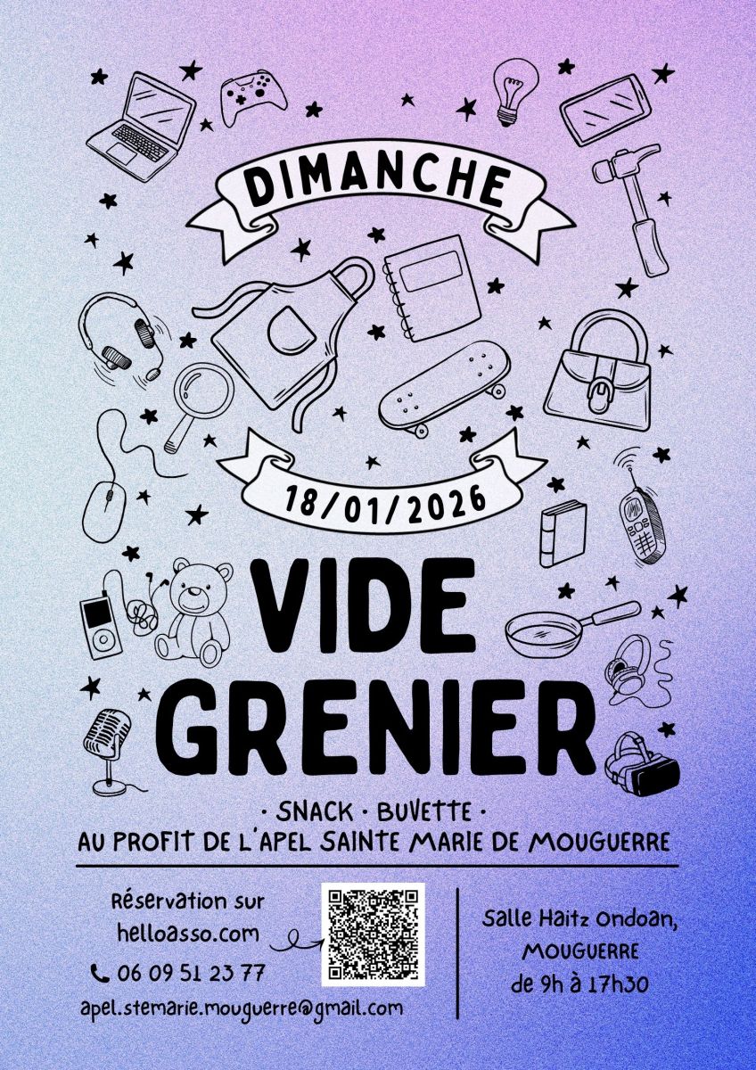 VIDE GRENIER du 18 Janvier à Mouguerre
