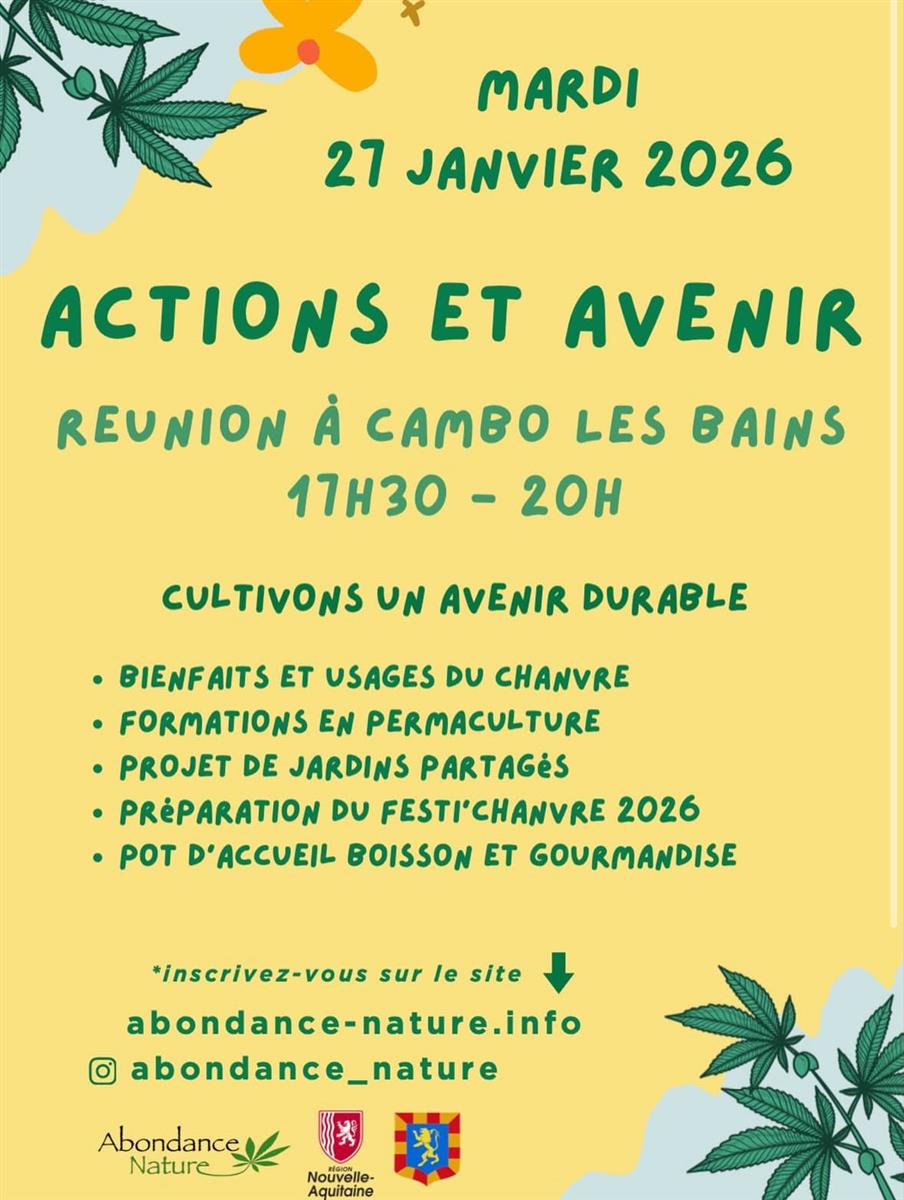 Réunion ouverte : Actions et avenir, cultivons ...
