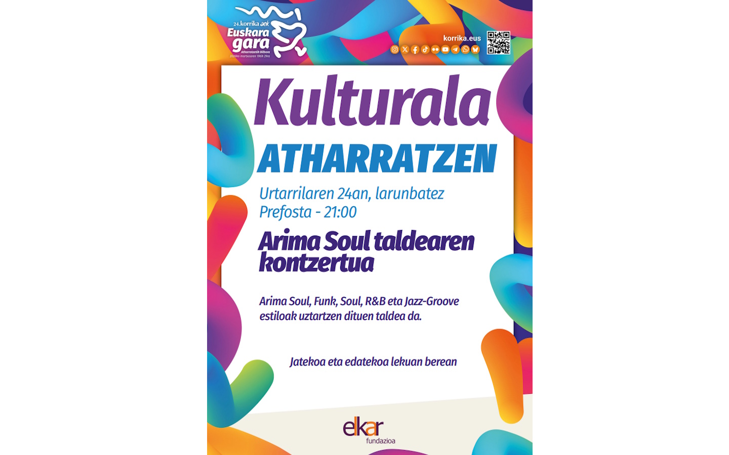 Korrika kültüra : concert : Arima soul