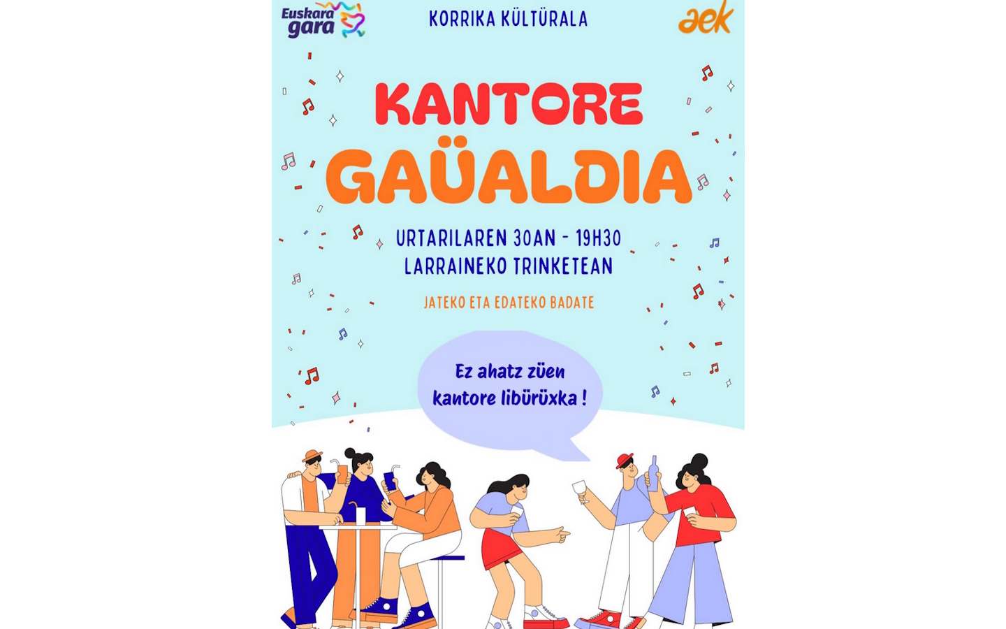 Korrika kültürala : soirée chants