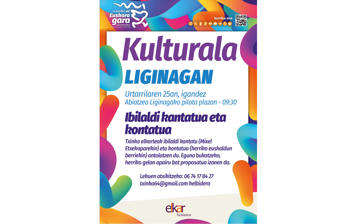 Korrika kültüra : balade contée et chantée