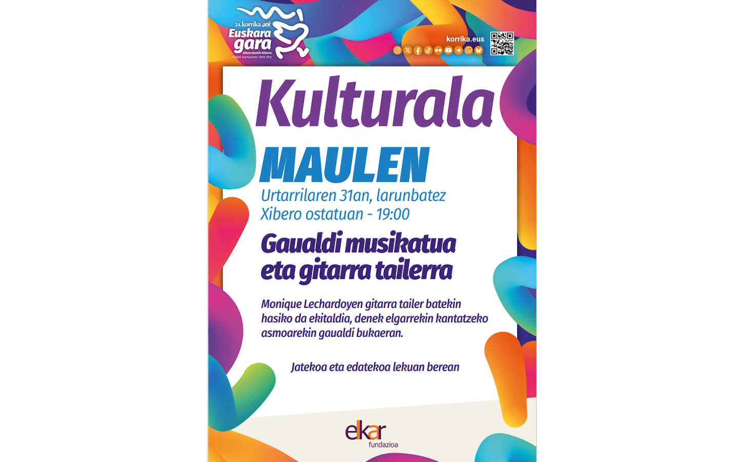 Korrika kültürala : soirée musicale