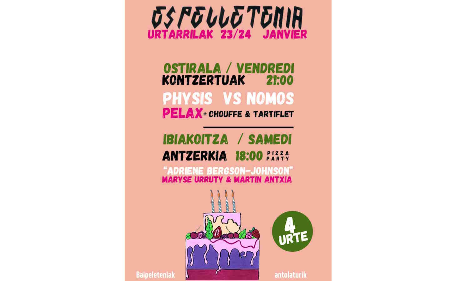 4eme anniversaire d'Espelletenia-ren 4.urtebet ...