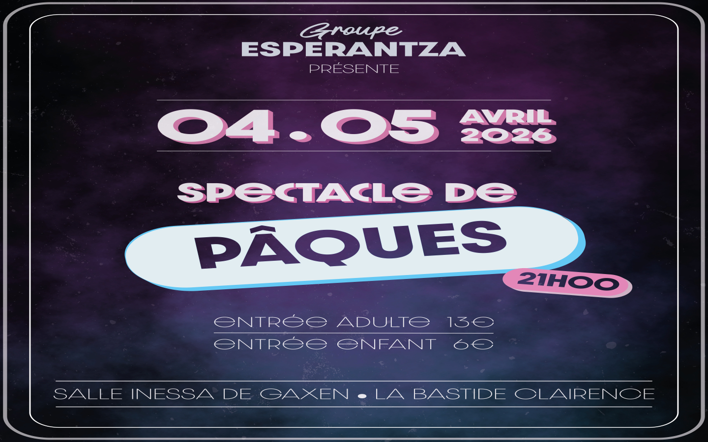 Spectacle de Pâques