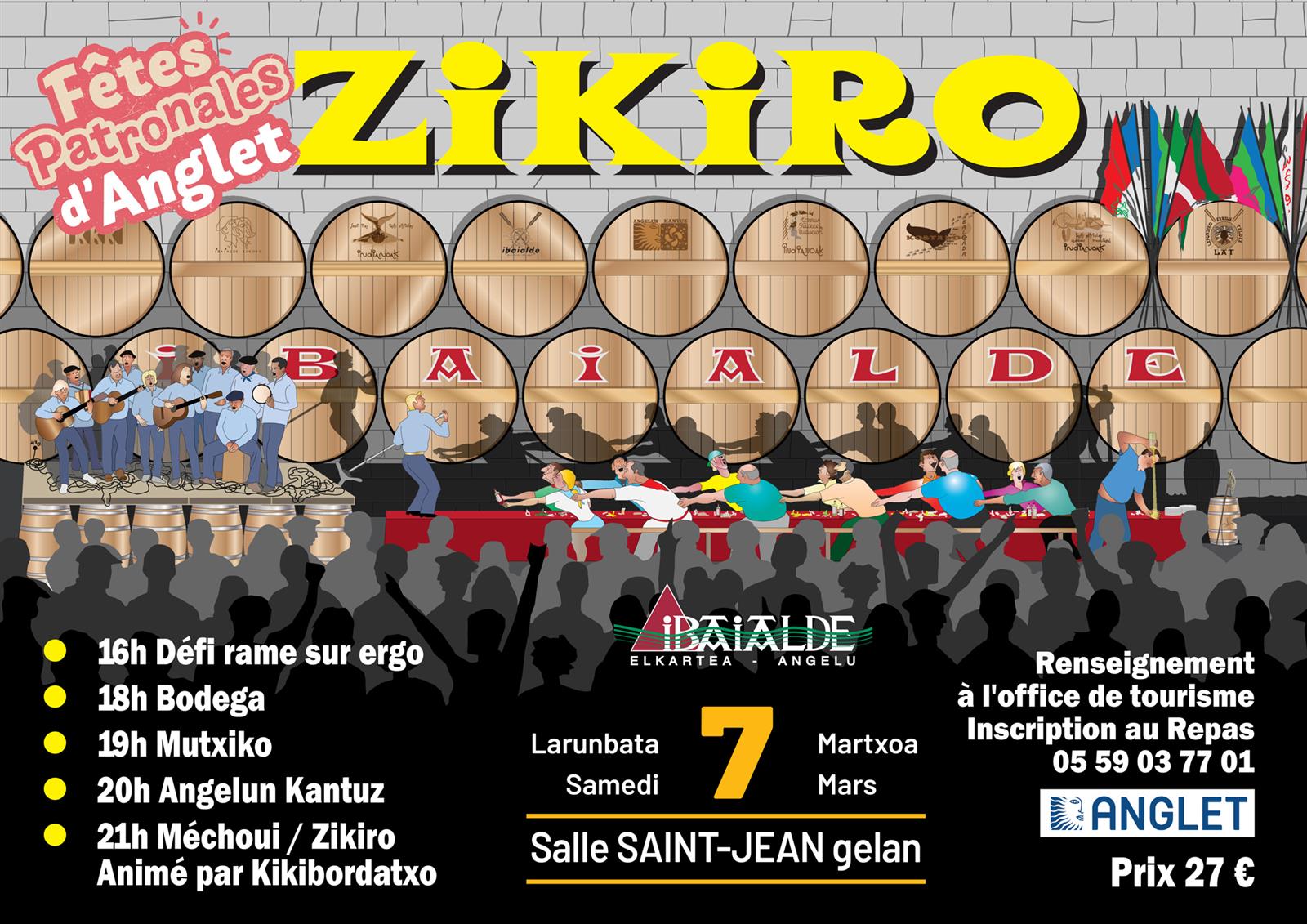 Fêtes d'Anglet : Zikiro et concours de rame