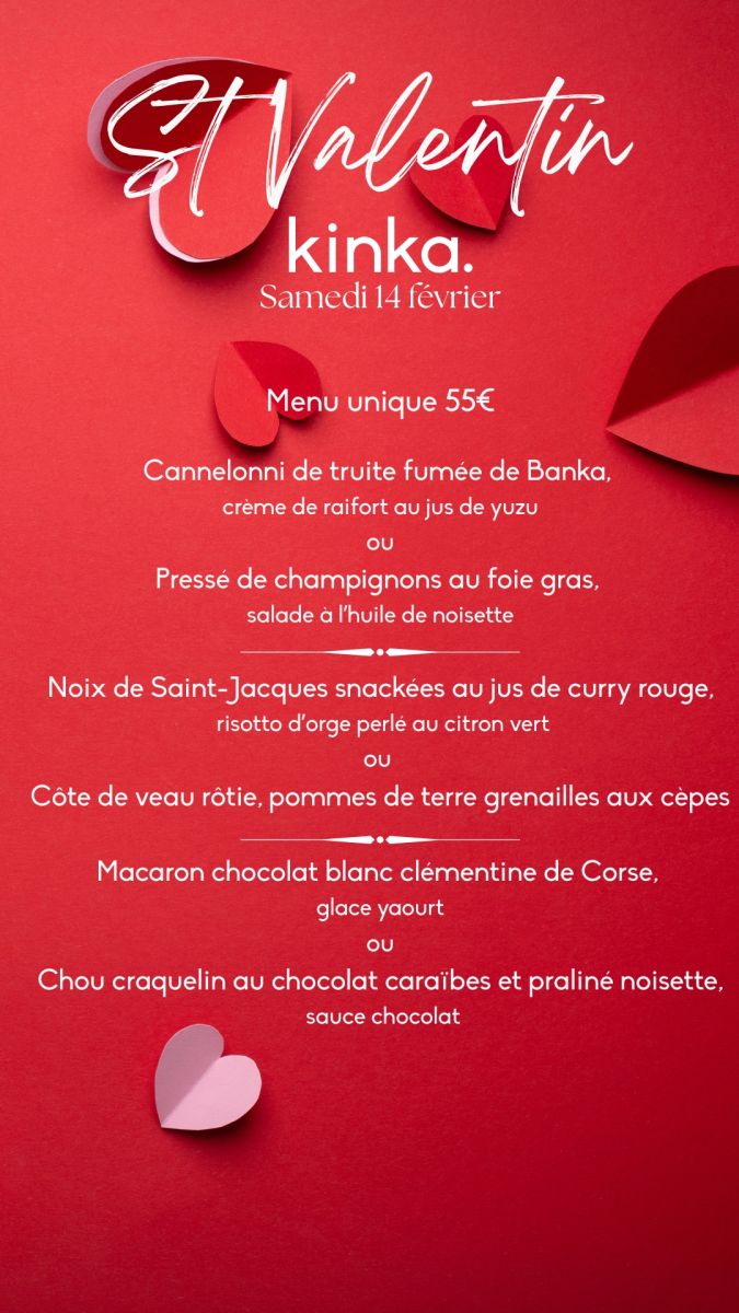 Soirée Saint Valentin en musique à Kinka