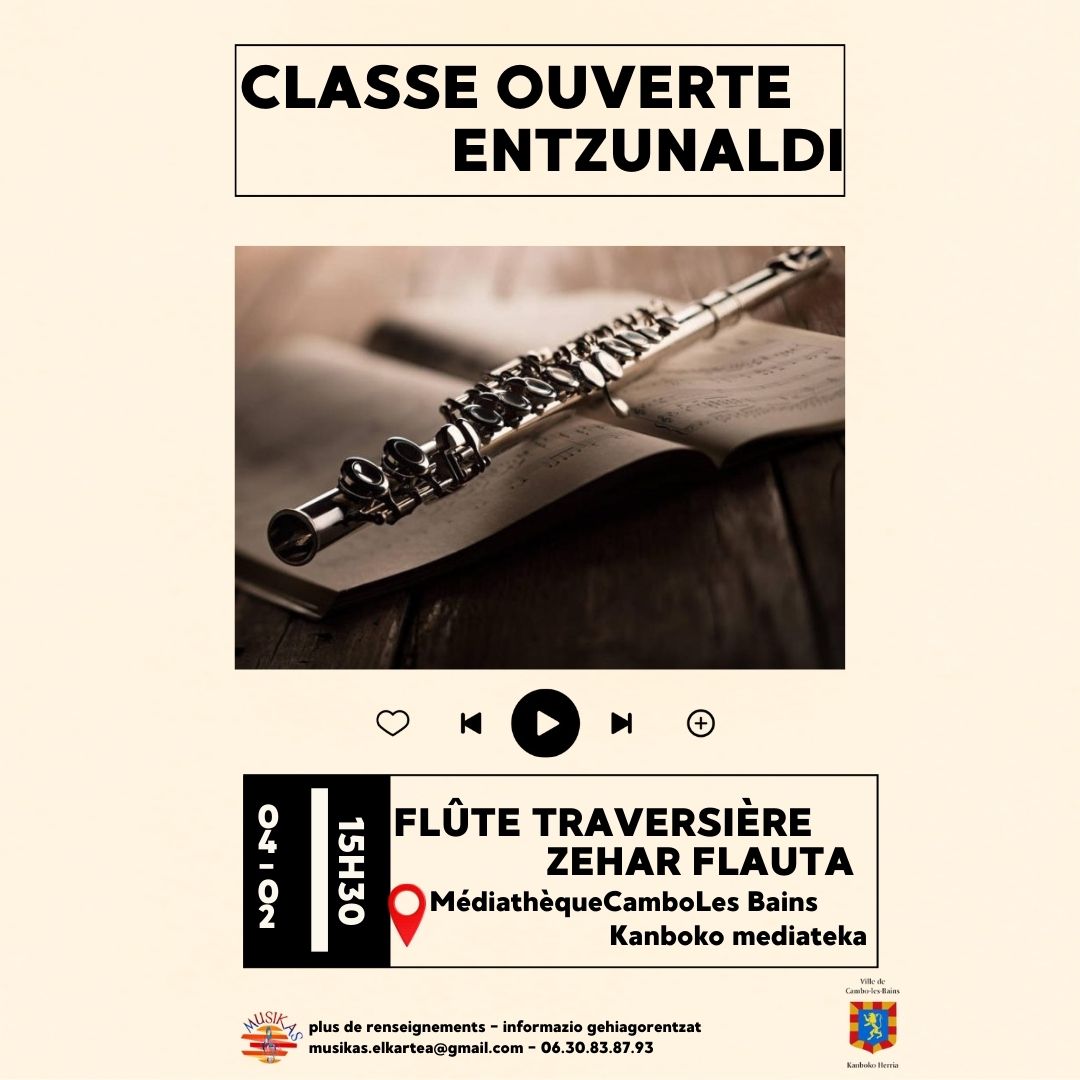 Classe ouverte Flûtes traversières avec Musikas