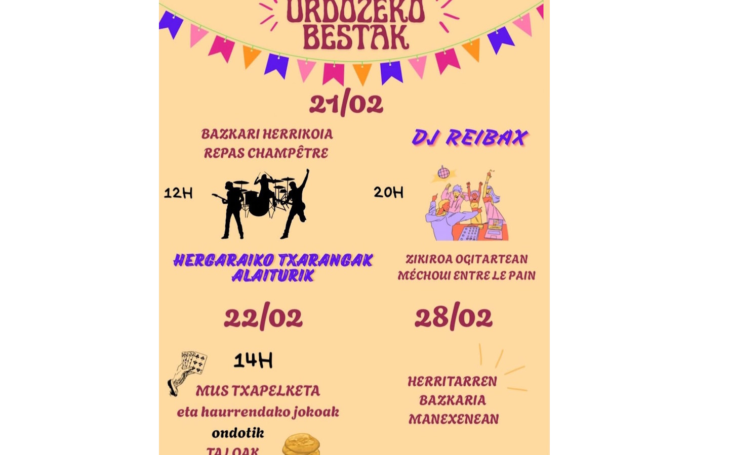 Fêtes du quartier Urdos : tournoi de mus