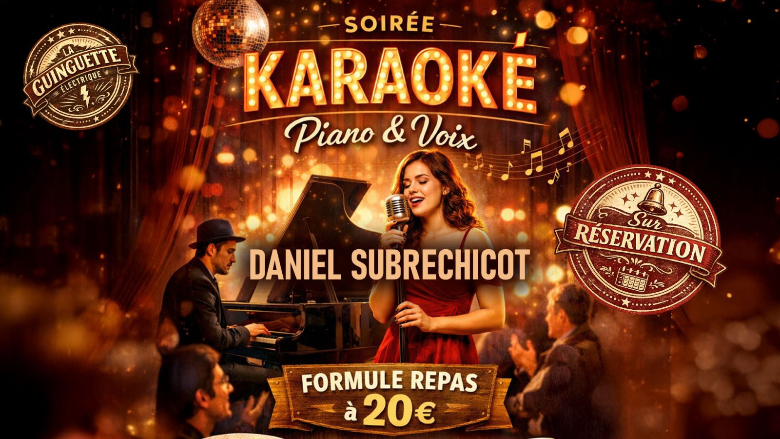 🎤✨ SOIRÉE KARAOKÉ PIANO-VOIX BY DANIEL SUBRECH ...
