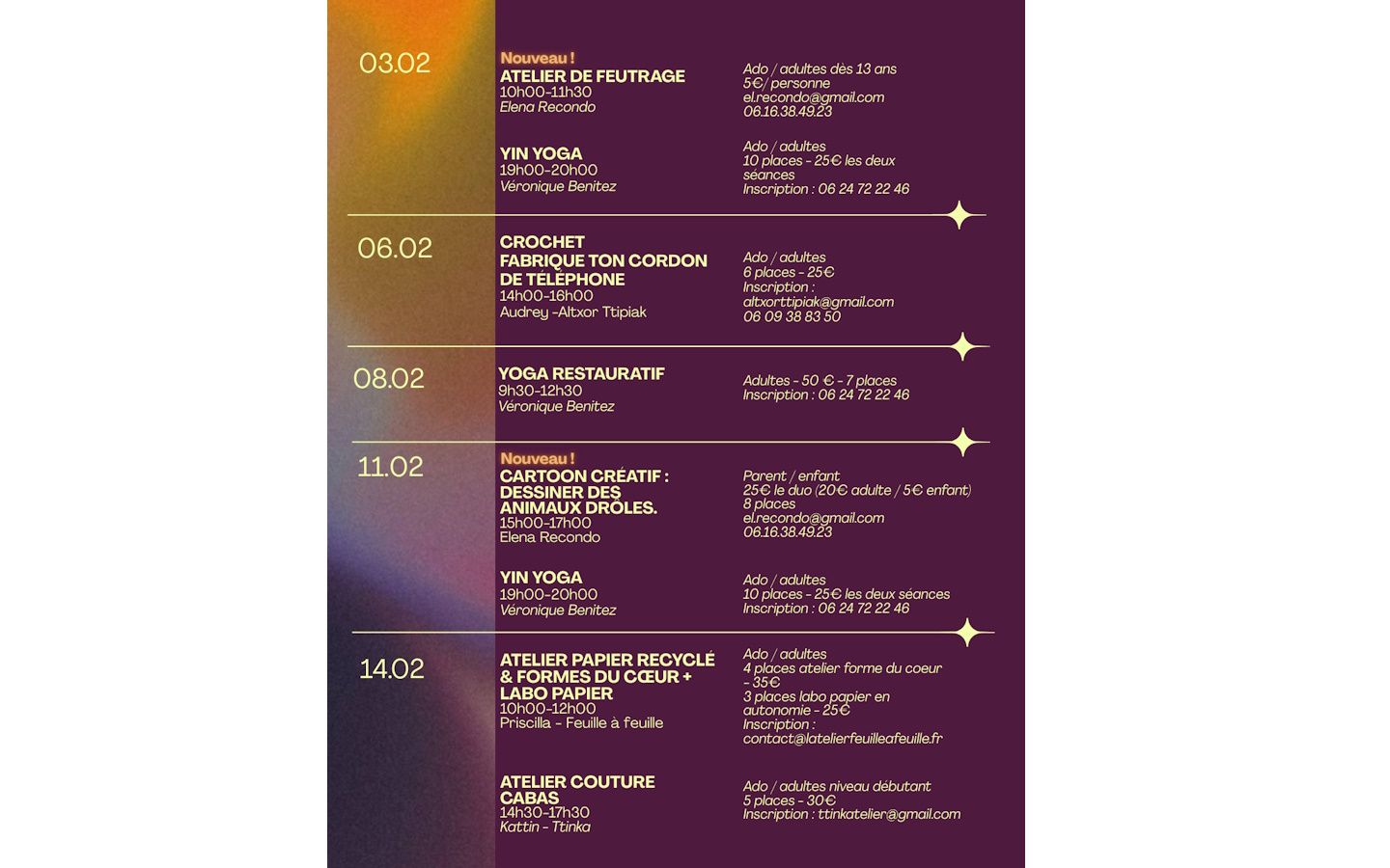 Ateliers Manufacture Pays Basque - Yin Yoga