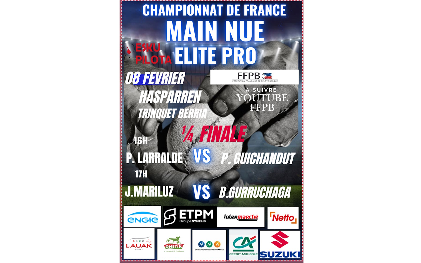 Championnat de France : pelote à main nue