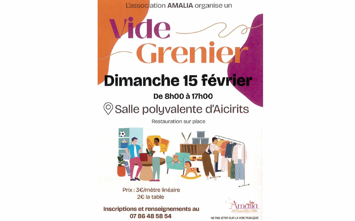 Vide-grenier et vide-poussette