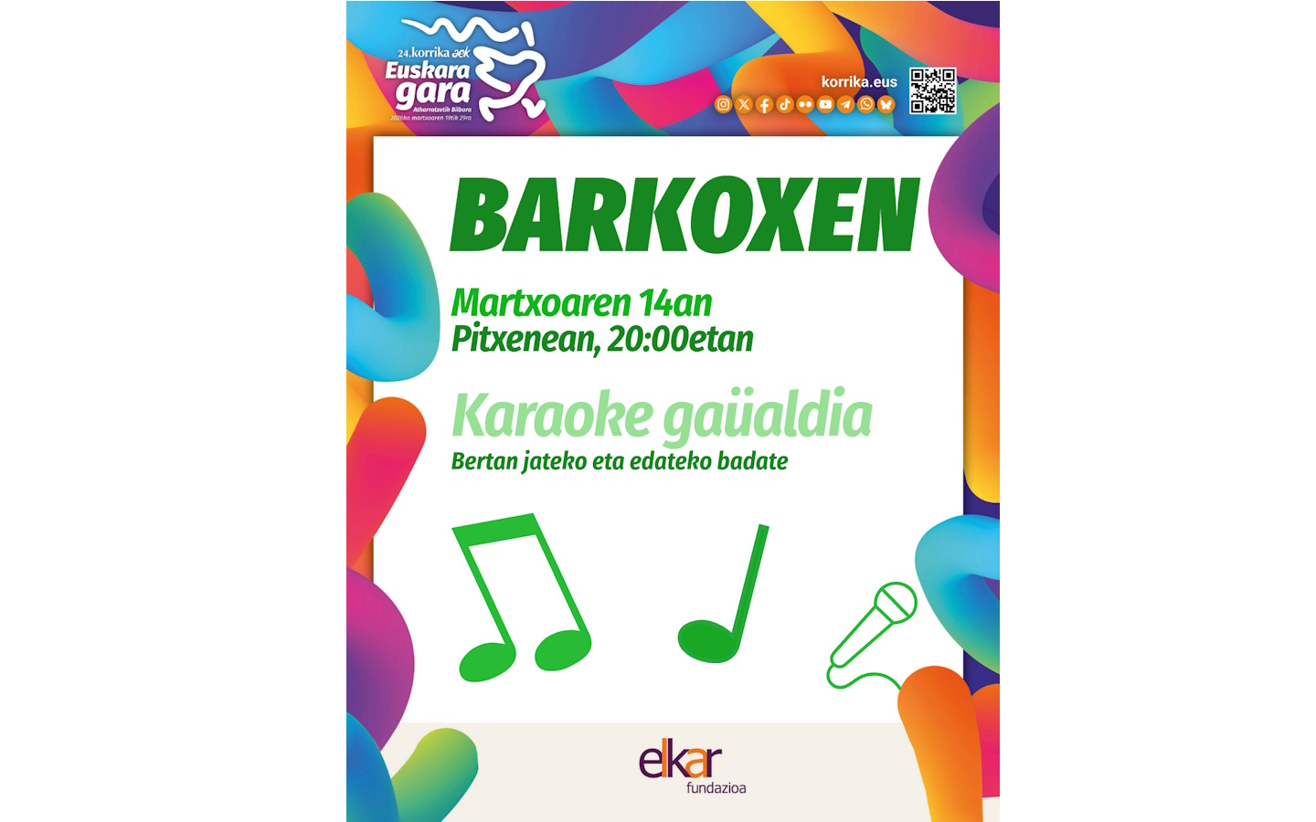 Korrika kültürala : karaoke chants basques