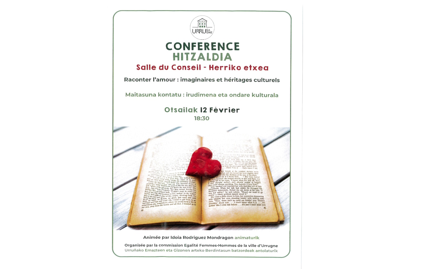 Conférence - Raconter l'amour : imaginaires et ...